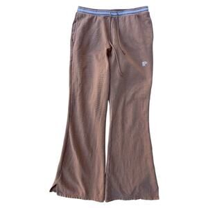 Victoria Secret PINK Womens Medium Brown Wide Leg Lounge Pants Soft Cozy